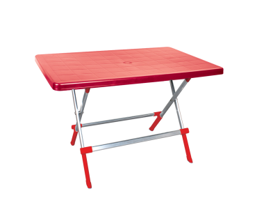 Стіл складаний Irak Plastik Delta 70x100 червоний