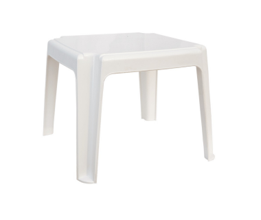 Столик для шезлонга Irak Plastik 45x45 білий