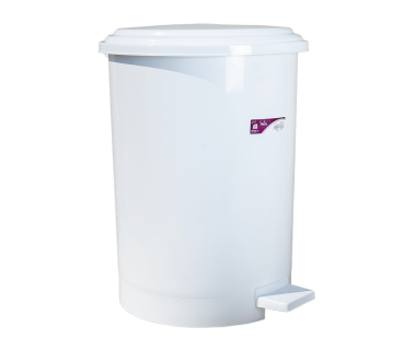 Відро для сміття з педаллю Irak Plastik №4 35л біле