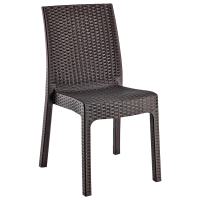 Стул Irak Plastik Delux под ротанг темно-коричневый