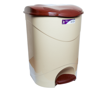 Відро для сміття з педаллю Irak Plastik Bella №3 30л бежеву