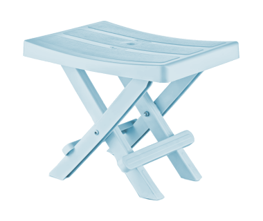 Табурет складной 35x25x28 см голубой Irak Plastik