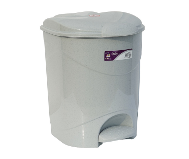 Відро для сміття з педаллю Irak Plastik Bella №1 12л сіре