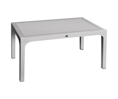Стол Irak Plastik Olympia 90x150 под ротанг серый