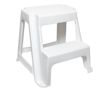 Табурет Step зі сходинкою білий