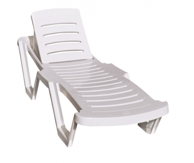 Шезлонг Irak Plastik Capissi білий