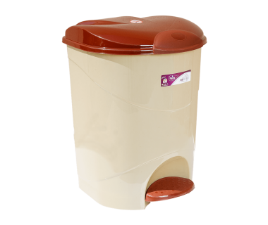 Відро для сміття з педаллю Irak Plastik Bella №2 19л бежеву