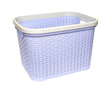 Кошик для білизни під ротанг 35 л бузковий