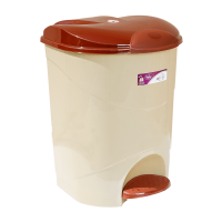 Ведро для мусора с педалью Irak Plastik Bella №2 19л бежевое