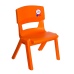 Стул детский Irak Plastik Jumbo №1 оранжевый в интернет-магазине "Мебли Даром"