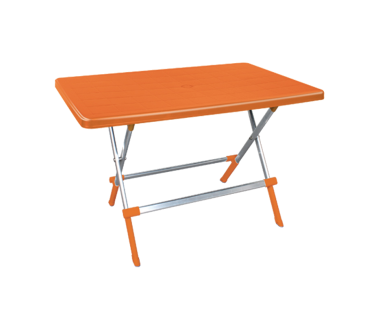 Стол складной Irak Plastik Delta 70x100 оранжевый