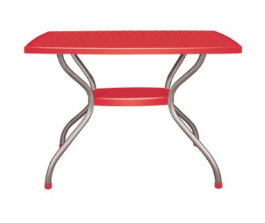 Стол Irak Plastik Vega 70x100 красный