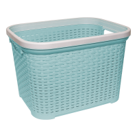 Кошик для білизни під ротанг 35 л зелена