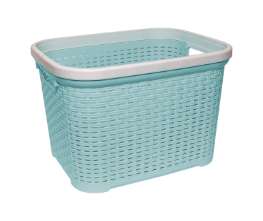 Кошик для білизни під ротанг 35 л зелена