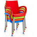 Крісло Irak Plastik Sumela алюмінієві ніжки помаранчевий в інтернет магазині "Меблі Даром"