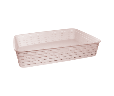 Корзина под ротанг 5,5 л пудровая