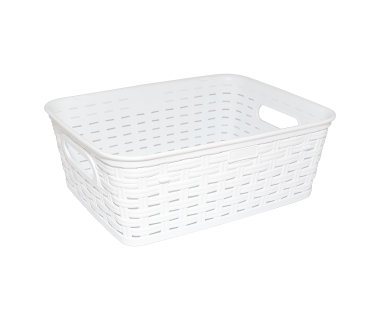 Кошик під ротанг c ручками 2,5 л біла
