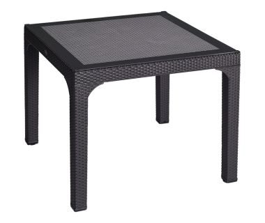 Стол квадратный Irak Plastik Comfort 90x90 под ротанг темно-коричневый