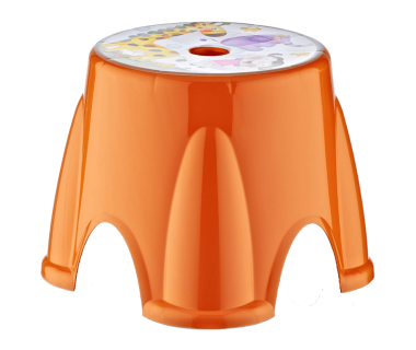 Табурет Irak Plastik Ton Ton №3 оранжевый