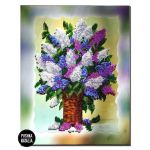 Картина вишита бісером Букетик бузку від Пушки Наталії