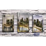 Картина триптих вишита бісером Нью-Йорк відПушки Наталії