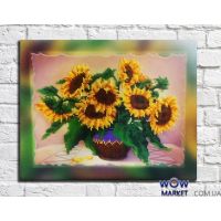 Картина вишита бісером на підрамнику Соняшники від Пушки Наталії