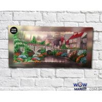 Картина вышитая бисером Сказочная деревня от Пушки Натальи