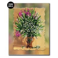 Картина вишита бісером Конвалії від Пушки Наталії