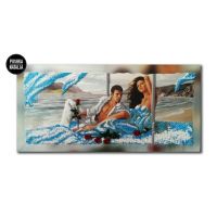 Картина вишита бісером Побачення на березі від Пушки Наталії