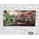 Картина вишита бісером Казкове село від Пушки Наталії