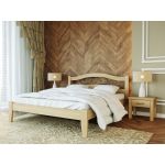 Афина 1 двуспальная кровать из массива бука, цвета на выбор