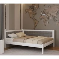 Мілвокі Лев кутове ліжко з дерева бука з м'яким узголів'ям, різні кольори