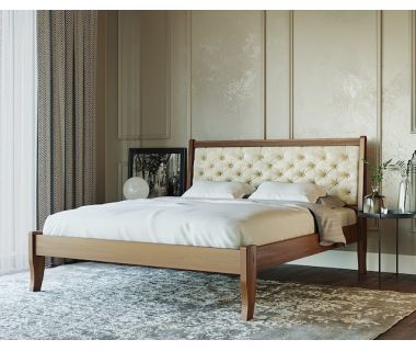 Монако 50 Лев ліжко з масиву бука з м'яким узголів'ям, різні кольори