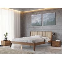 Токіо М50 Лев ліжко з масиву бука з м'яким узголів'ям, різні кольори