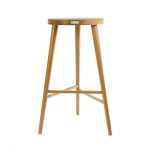 Дизайнерський стильний стілець барний №3 натуральний (дуб), преміум, ручна робота