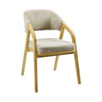 Дизайнерское стильное кресло Otis натуральный дуб/Piano 04, премиум, ручная работа