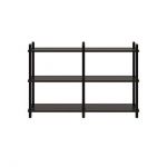 Дизайнерская стильная полка Dao 2-3 черный дуб, премиум, ручная работа