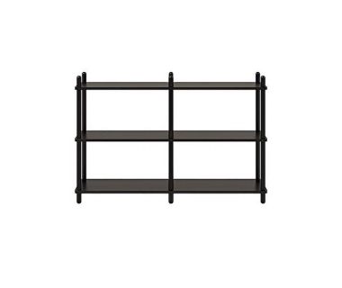 Дизайнерська стильна полиця Dao 2-3 чорний дуб, преміум, ручна робота