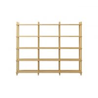 Дизайнерська стильна полиця Dao 3-5 натуральний дуб, преміум, ручна робота