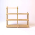 Дизайнерская стильная полка Dao 6 натуральный дуб, премиум, ручная работа