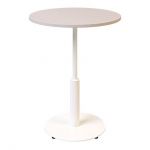 Дизайнерский стильный стол Ibiza R light d-60 белый металл/кашемир ДСП, премиум, ручная работа