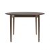 Стіл розкладний дизайнерський Silva (Сільва) з дерева d-120+40 темний горіх