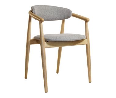 Дизайнерський стильний стілець Mamont soft натуральний ясен / Admiral 18, преміум, ручна робота