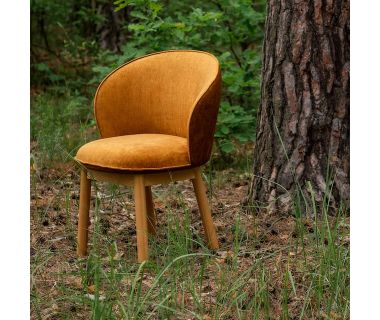 Стул деревянный дизайнерский Stitch (Стич) натуральный ясень / Vouge 09