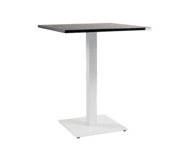 Дизайнерский стильный стол Tetra light 70 х 70 белый металл/черное ДСП (текстура), премиум, ручная работа Дизайнерский стильный стол Tetra light 70 х 70 белый металл/черное ДСП (текстура), премиум, ручная работа