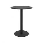 Дизайнерский стильный стол Soul light d-60 черный металл/черный ДСП (текстура), премиум, ручная работа