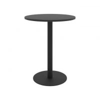 Дизайнерський стильний стіл Soul light d-60 чорний метал / чорний ДСП (текстура), преміум, ручна робота