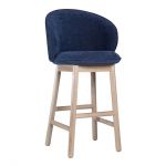 Стілець дерев'яний дизайнерський барний Stitch (Стіч) натуральний ясен / Magenta 06