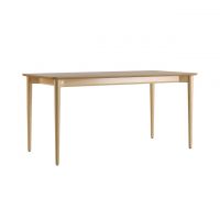Стол раскладной дизайнерский Silva (Сильва) из дерева 160+40 x 80 натуральный ясень