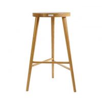 Дизайнерский стильный барный стул №3 натуральный (дуб), премиум, ручная работа